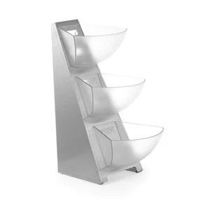 Ekspozytor bufetowy 3-poziomowy, 190x240x410 mm | HENDI, 428245