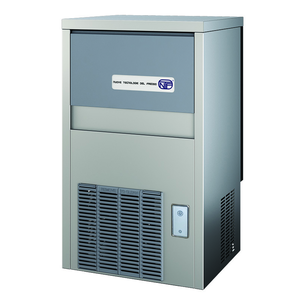 Kostkarka do lodu typu full cube 29 kg/24 h, pojemność zasobnika 9 kg, chłodzona powietrzem z pompą spustową, 0,29 kW, 387x465x687 mm | NTF, SL 60 A DP