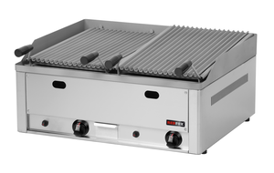 Grill lawowy gazowy z rusztem ze stali nierdzewnej, nastawny, 8 kW, 660x540x220 mm, inox | REDFOX, GL-60G