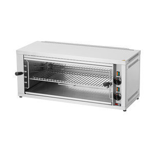 Salamander elektryczny, z ruchomym rusztem, 2 strefy grzewcze, 4,4 kW, 880x370x380 mm, inox | REDFOX, SE-70M