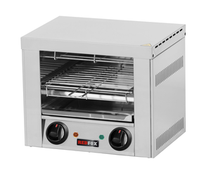 Toster/opiekacz 1-poziomowy, z niezależnym sterowaniem grzałek, rusz o wymiarach 240x220 mm, 1,6 kW, 348x274x288 mm | REDFOX, TO-920-GH