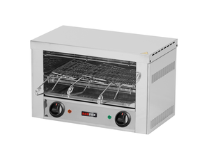 Toster/opiekacz 1-poziomowy, z niezależnym sterowaniem grzałek, rusz o wymiarach 345x220 mm, 2 kW, 453x274x288 mm | REDFOX, TO-930-GH