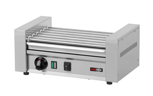 Opiekacz elektryczny do hot-dogów, 6-rolkowy, 1,35 kW, 460x270x200 mm | REDFOX, CW-6
