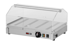 Witryna ekspozycyjna grzewcza, 2-poziomowa, otwierana z obu stron, nawilżanie powietrza, 0,4 kW, 500x350x410 mm | REDFOX, VEC-520