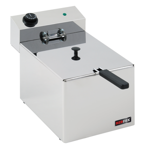 Frytownica elektryczna jednokomorowa 8 l, nastawna, 3 kW, 230 V, 270x420x300 mm | REDFOX, EF-8E