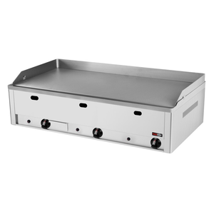 Płyta grillowa gazowa, ze stali nierdzewnej, gładka, nastawna, 12 kW, 990x600x220 mm, inox | REDFOX, FTH-90G