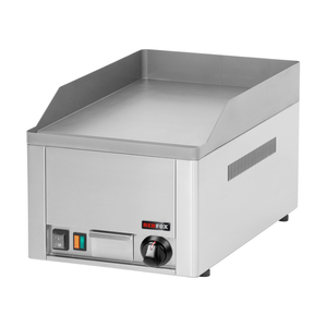 Płyta grillowa elektryczna, ze stali nierdzewnej, gładka, nastawna, 3 kW, 330x540x220 mm, inox | REDFOX, FTH-30E