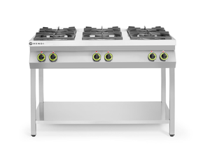 Kuchnia gazowa 6-palnikowa na podstawie otwartej, 28,5kW, 1200x700x900 mm | HENDI, Kitchen Line