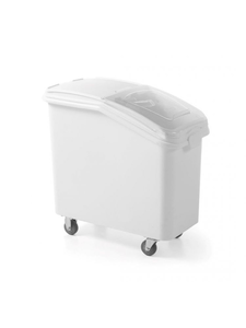 Wózek na artykuły sypkie 98 l, biały | AMERBOX, 877920