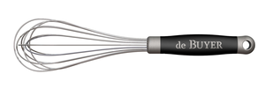 Rózga stalowa 450 mm, z silikonowym uchwytem |DE BUYER,D-2610-45