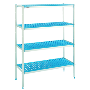 Regał aluminiowo-polietylenowy, 4-półkowy, 1926x400x1750 mm | EDENOX, Zestaw-102