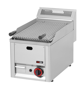 Grill lawowy gazowy z rusztem ze stali nierdzewnej, nastawny, 6 kW, 330x600x290 mm, inox | REDFOX, Linia 600, GL30GLS