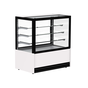 Witryna ekspozycyjna chłodnicza z szybą prostą i agregatem, 1360x800x1460 mm, 410 l | CEBEA, Ellada