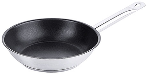 Patelnia do smażenia ze stali nierdzewnej z powłoką PTFE, o średnicy 240 mm | CONTACTO, 2213/240