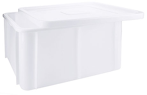 Pojemnik transportowy z polietylenu bez pokrywy, 30 l, 600x400x160 mm | CONTACTO, 2555/617
