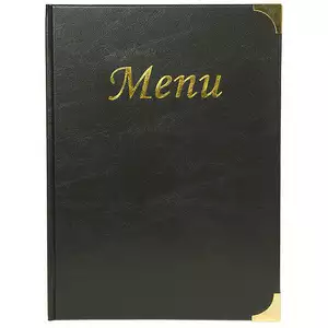 Karta menu, czarna 310x235 mm | CONTACTO, 5829/041