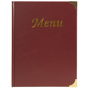 Karta menu, bordowa 310x235 mm | CONTACTO, 5829/049
