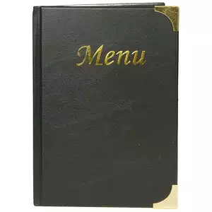 Karta menu, czarna 235x165 mm | CONTACTO, 5829/051