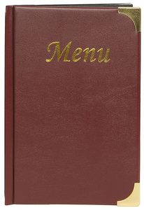 Karta menu, bordowa 235x165 mm | CONTACTO, 5829/059