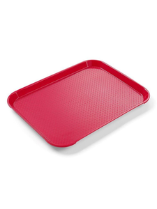 Taca z polipropylenu Fast Food, 265x345 mm, czerwona | HENDI, 878712