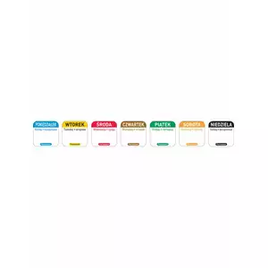 Naklejki Food Safety - PIĄTEK, 1000 sztuk w rolce, wielorazowe | HENDI, 850114