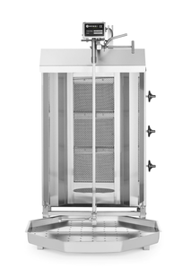 Kebab gazowy z osłoną termiczną, 9,75 kW, 470x550x960 mm | HENDI, Profi Line