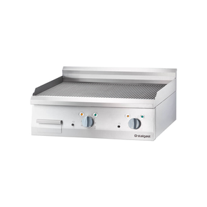 Płyta grillowa elektryczna, ryflowana, nastawna, 8,1 kW, 800x700x250mm | STALGAST, Linia 700