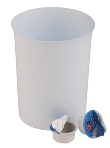 Stołowy pojemnik na odpadki z tworzywa sztucznego 0,9 l | APS, 02039