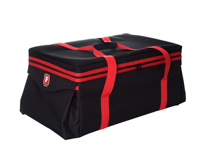 Torba na termos GN 1/1, z nylonu, czarna z czerwoną lamówką | FURMIS, GN 1/1 200