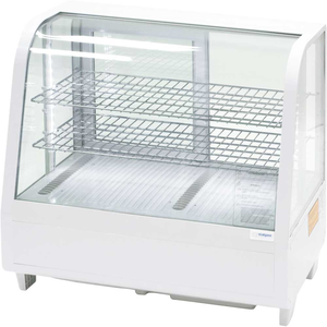 Witryna chłodnicza, ekspozycyjna, z oświetleniem LED, 682x450x675 mm, biała | STALGAST, 852103