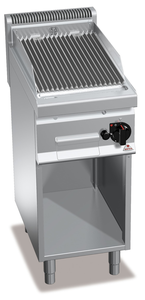 Grill lawowy gazowy z rusztem żeliwnym typu V, wolnostojący, 6,9 kW, 400x700x900 mm | BERTO'S, Macros 700, Comfort Power, PLG40M/G