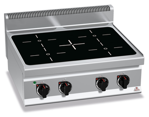 Kuchnia na podczerwień 4-polowa, nastawna, 12,8 kW, 800x700x290 mm | BERTO'S, Macros 700, Infrared, E7P4B/VTR