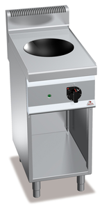 Wok indukcyjny, wolnostojący, 3,5 kW, 400x700x900 mm | BERTO'S, Macros 700, Power Induction, E7WOK/IND