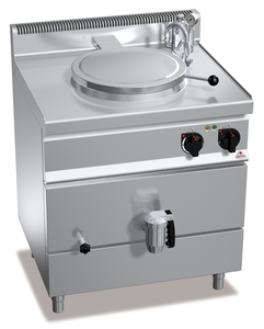 Kocioł warzelny elektryczny z pośrednim systemem grzania, 50 l, 9 kW, 800x700x900 mm | BERTO'S, Macros 700, High-Tech, E7PI