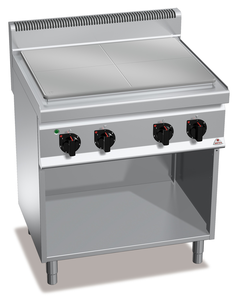 Kuchnia płytowa elektryczna z 4 polami grzewczymi, wolnostojąca, 9 kW, 800x700x900 mm | BERTO'S, Macros 700, High Power, E7TPM