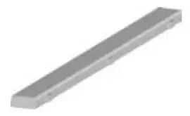 Frontowa listwa dystansowa, 1600x140 mm | BERTO'S, Macros 700, MCD 160