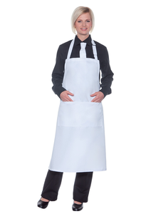 Fartuch unisex z kieszenią, 75x90 cm, biały | KARLOWSKY, Basic