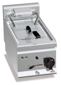 Frytownica elektryczna jednokomorowa 10 l z kranem spustowym, nastawna, 6 kW, 400 V, 300x600x290 mm | BERTO'S, Plus 600, Fast Fry, E6F10-3B