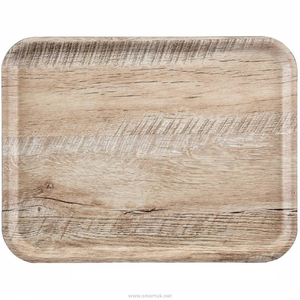 Taca laminowana prostokątna 350x240 mm, jasny dąb | CAMBRO, Madeira