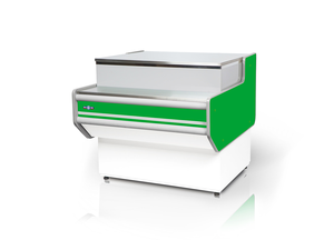 Przystawka kasowa prosta z blatem ze stali nierdzewnej (szlif), 1000x1070 mm | RAPA, P-B1 100/107