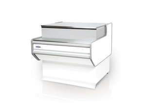 Przystawka kasowa prosta z blatem ze stali nierdzewnej (szlif), 1000x820 mm | RAPA, P-A2 100/82