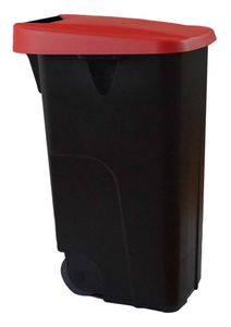 Pokrywa do kosza na śmieci DE-23450, czerwona | DENOX, DE-23450-R