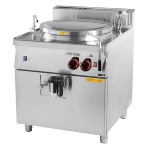Kocioł warzelny gazowy z pośrednim systemem grzania, 100 l, 22,5 kW, 800x900x900 mm, inox | REDFOX, Linia 900, BI90/100G