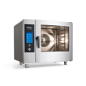 Piec konwekcyjno-parowy natryskowy, gazowy, 6x GN 1/1 + 1x GN 1/1, z dotykowym panelem sterowania, 13,3 kW, 933x867x820 mm | RETIGO, Blue 611 ig