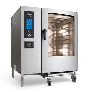 Piec konwekcyjno-parowy natryskowy, gazowy, 12x GN 2/1, z dotykowym panelem sterowania, 46,4 kW, 1111x1006x1377 mm | RETIGO, Blue 1221 ig