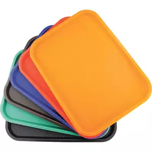 Taca fast food z polipropylenu 250x350 mm, szara | GREDIL, 413255