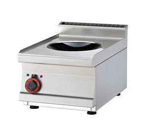 Kuchnia indukcyjna 5 kW,  400x600x280 mm, 400 V, inox, czarna | RMGASTRO, PCIWT-64 ET