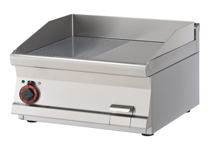 Płyta grillowa elektryczna, ze stali nierdzewnej, gładka, chromowana, 6,75 kW, 600x600x280 mm, inox | RMGASTRO, FTLT-66 ETS