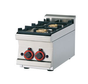 Kuchnia gazowa 2-palnikowa, 9 kW, 300x600x280 mm, inox | RMGASTRO, PCT-63 G
