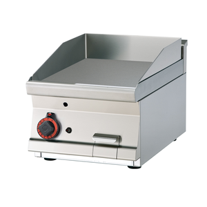 Płyta grillowa gazowa, ze stali nierdzewnej, gładka, chromowana, 6 kW, 400x600x280 mm, inox | RMGASTRO, FTLT-64 GS